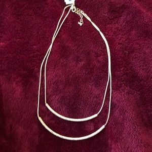 Gold rope chain necklace